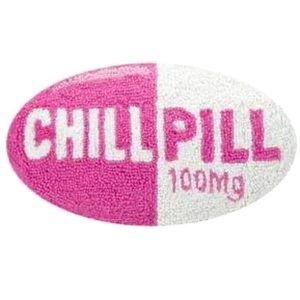 Brand New Pink Chill Pill Preppy Decorative Pillow